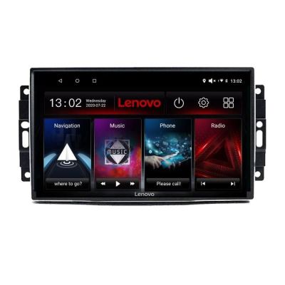 Navigatie Chrysler Jeep Lenovo Kit-202 4+64 GB Android Waze USB Navigatie Internet Youtube Radio