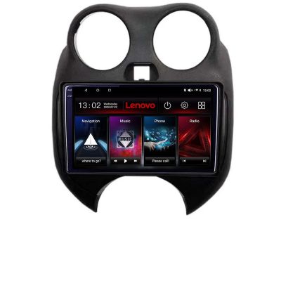 Navigatie Nissan Micra 2010-2014 Android radio gps internet 8 core QLED 2K 8+256 360 Lenovo