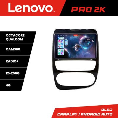 Navigatie Renault Clio 4 V2 Lenovo Kit-468 8 core QLED 2K 12+256 360 Android Waze USB Navigatie Internet Youtube Radio