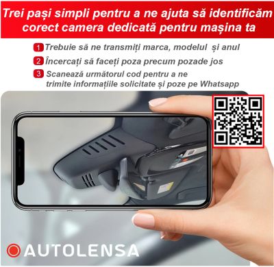 Cameră DVR Audi Modele AD01 2013 - 18 A2,A3,A5,A5,A6,A7,A8,Q3,Q5,Q7,R8 , cameră față 1080p Autolensa, Model 24/7  Negru AD01