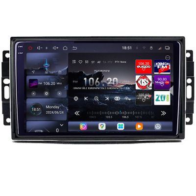 Navigatie Chrysler Jeep Edotec Kit-202 8 core QLED 2K 12+256GB 360 Android Waze USB Navigatie Internet Youtube Radio v2