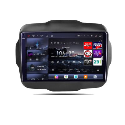Navigatie Jeep Renegade 2015-2020 Edotec Kit-500 8 core QLED 2K 12+256GB 360 Android Waze USB Navigatie Internet Youtube Radio