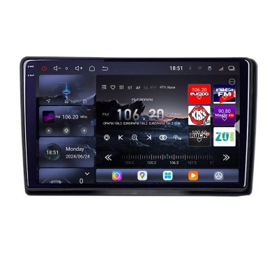 Navigatie Nissan Navara 2006-2014 Edotec Kit-NAVARA 8 core QLED 2K 12+256GB 360 Android Waze USB Navigatie Internet Youtube Radio