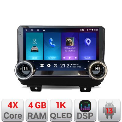 Navigatie Jeep Wrangler 2018- Kit-WRANGLER Edotec  4+64 10.5 inch Incell 1K android Wifi 5Ghz gps internet