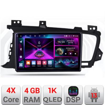 Navigatie Kia Optima 2011-2013 A-091  4+64 InCell Display 1K Android Waze USB Navigatie Internet Youtube Radio