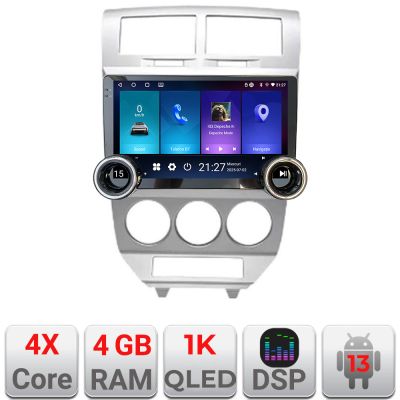 Navigatie Dodge Caliber 2006-2010 Kit-caliber-06 Edotec  4+64 10.5 inch Incell 1K android Wifi 5Ghz gps internet 32