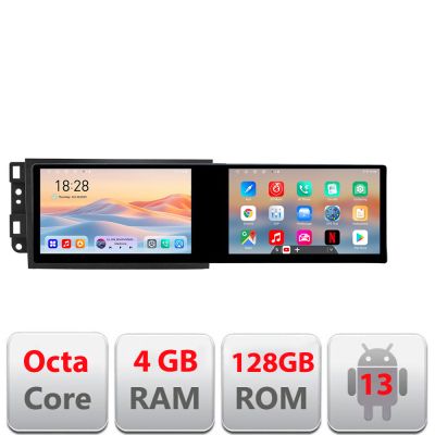 Navigatie Chevrolet Captiva Kit-020 Edotec 2 ecrane  8 core 4+128 21.6 inch Incell android Wifi 5Ghz gps internet