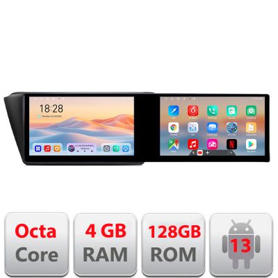 Navigatie Skoda Fabia 2015- Kit-541 Edotec 2 ecrane  8 core 4+128 21.6 inch Incell android Wifi 5Ghz gps internet