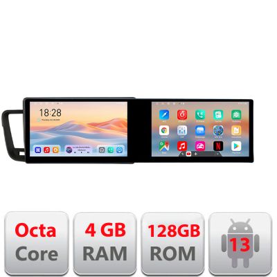 Navigatie Peugeot 508 Kit-5637 Edotec 2 ecrane  8 core 4+128 21.6 inch Incell android Wifi 5Ghz gps internet