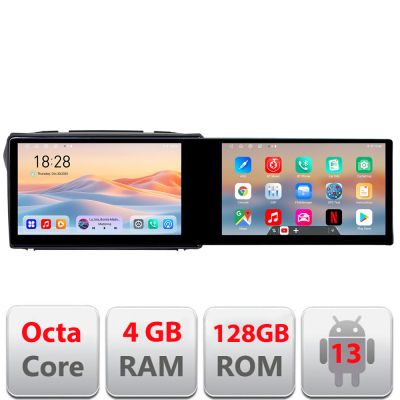 Navigatie Suzuki Alto 2009-2016 Edotec 2 ecrane  8 core 4+128 21.6 inch Incell android Wifi 5Ghz gps internet  KIT-alto