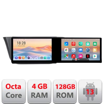 Navigatie Iveco Daily 2019- Edotec 2 ecrane  8 core 4+128 21.6 inch Incell android Wifi 5Ghz gps internet