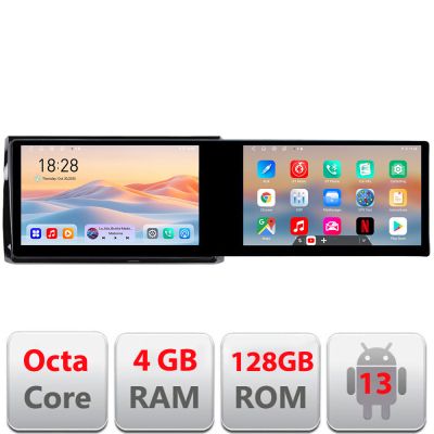 Navigatie Skoda Kodiaq Kit-kodiaq Edotec 2 ecrane  8 core 4+128 21.6 inch Incell android Wifi 5Ghz gps internet