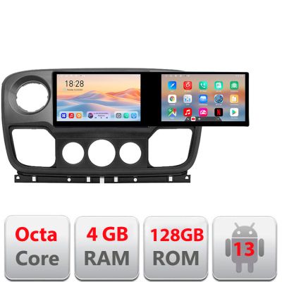 Navigatie Opel Movano, Renault Master 2010-2021  Edotec 2 ecrane  8 core 4+128 21.6 inch Incell android Wifi 5Ghz gps internet v1