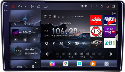 Navigatie Ford Transit 2019- varianta cu ecran de fabrica Android radio gps internet 8 core QLED 2K 12+256GB 360 Edotec