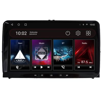 Navigatie dedicata VW Skoda Seat Edotec VW Lite ecran 9" Qled Android 4 core 4+64 Wifi radio usb BT GPS carplay android auto
