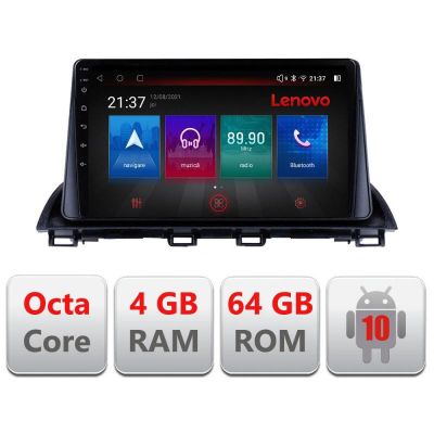 Navigatie Mazda 3 2014-2019 E-463 Octa Core cu Android Radio Bluetooth Internet GPS WIFI DSP 4+64GB 4G RESIGILAT