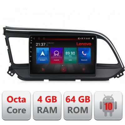 Navigatie Hyundai Elantra 2018- E-1581 Octa Core cu Android Radio Bluetooth Internet GPS WIFI DSP 4+64GB 4G RESIGILAT