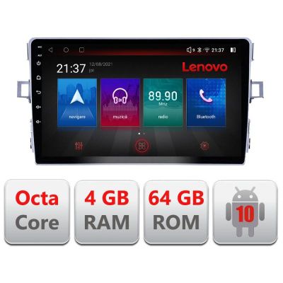 Navigatie Toyota Verso 2011-2016 E-133 Octa Core cu Android Radio Bluetooth Internet GPS WIFI DSP 4+64GB 4G RESIGILAT