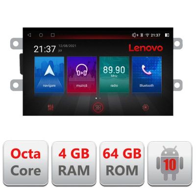 Navigatie Dacia dupa 2012 E-Dacia Octa Core cu Android Radio Bluetooth Internet GPS WIFI DSP 4+64GB 4G RESIGILAT
