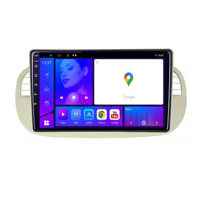 Navigatie Fiat 500 intre anii 2007 2015 EDOTEC-LITE Android Ecran 720P Octa Core 8 128 Carplay