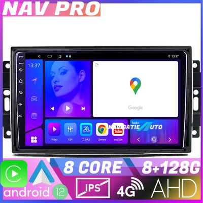 Navigatie Chrysler Jeep EDOTEC-LITE Android Ecran 720P Octa Core 8+128 Carplay  Android auto v2