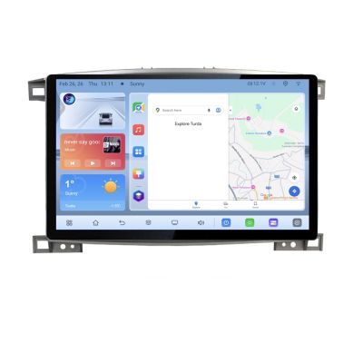 Navigatie dedicata Toyota Land Cruiser L100 2002-2008 N-L100 Edonav ecran 13" 1K 4+64 Android Waze USB Navigatie 4G 360 Toslink V1