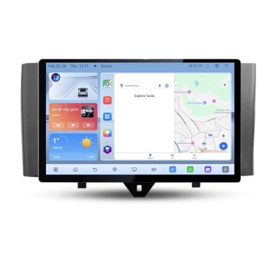 Navigatie dedicata Smart For Two 2010-2015 N-Smart10 Edonav ecran 13" 1K 4+64 Android Waze USB Navigatie 4G 360 Toslink Youtub