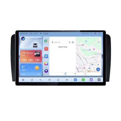Navigatie dedicata Mercedes Clasa R N-215 Edonav ecran 13" 1K 4+64 Android Waze USB Navigatie 4G 360 Toslink Youtube Radio KIT