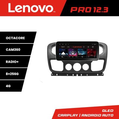 Navigatie Opel Movano, Renault Master 2010-2021 Lenovo PRO 8+256 12.3 inch qled android 4G DSP gps internet v2