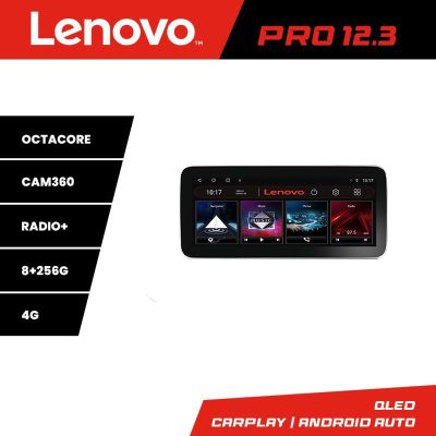 Navigatie Audi A4 2008-2016 NON-MMI K-A4 Lenovo PRO 8+256 12.3 inch qled android 4G DSP gps internet