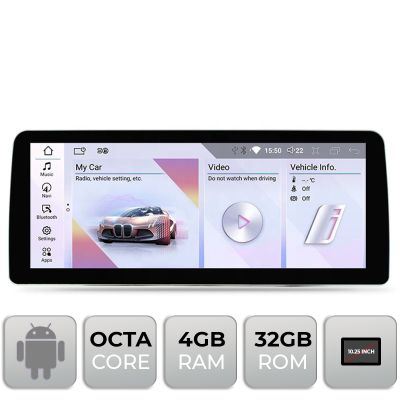 Navigatie BMW Seria 3 E90 2006-2012 cu ecran CCC Android ecran 10.25" 4+32 4G BT