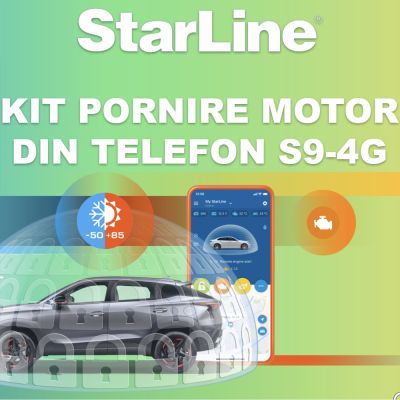 Kit pornire motor Toyota Yaris gen 4 2022-, aplicatie telefon 4G (montaj inclus) - Starline S9 v2 4G