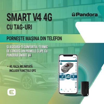 Kit pornire motor BMW X5 G05 2024-, aplicatie telefon 4G, GPS (montaj inclus) - Pandora Smart v4 (cu tag)