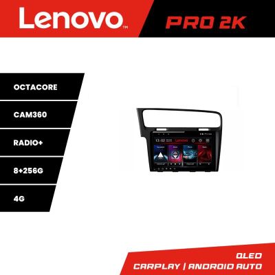 Navigatie VW Golf 7 Lenovo Kit-491 8 core QLED 2K 8+256 360 Android Waze USB Navigatie Internet Youtube Radio
