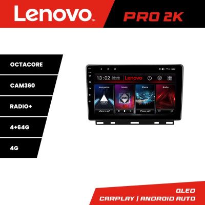 Navigatie Renault Clio 5 Lenovo Kit-Clio5 8 core QLED 2K 4+64 360 Android Waze USB Navigatie Internet Youtube Radio