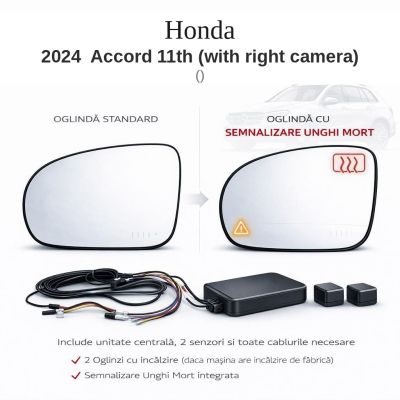 Senzor unghi mort Honda 2024  Accord 11th (with right camera)  — oglindă dedicată