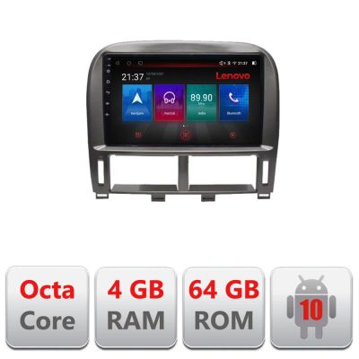 Navigatie Lexus LS 1999-2006 E- LS-99 Octa Core cu Android Radio Bluetooth Internet GPS WIFI DSP 4+64GB 4G RESIGILAT