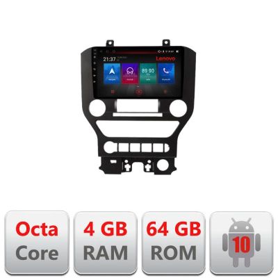 Navigatie Ford Mustang 2015-2020 E-MUSTANG-NAVI Octa Core cu Android Radio Bluetooth Internet GPS WIFI DSP 4+64GB 4G RESIGILAT